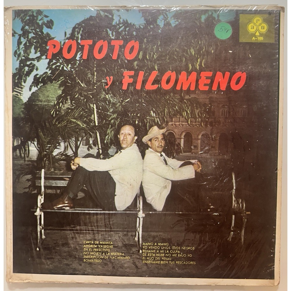 Pototo Y Filomeno Orquestra "Melodias Del 40" Y Su Conjunto LP 12" R-105 1963